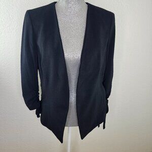 Bar III Open-Front Tie-Side Jacket - Black